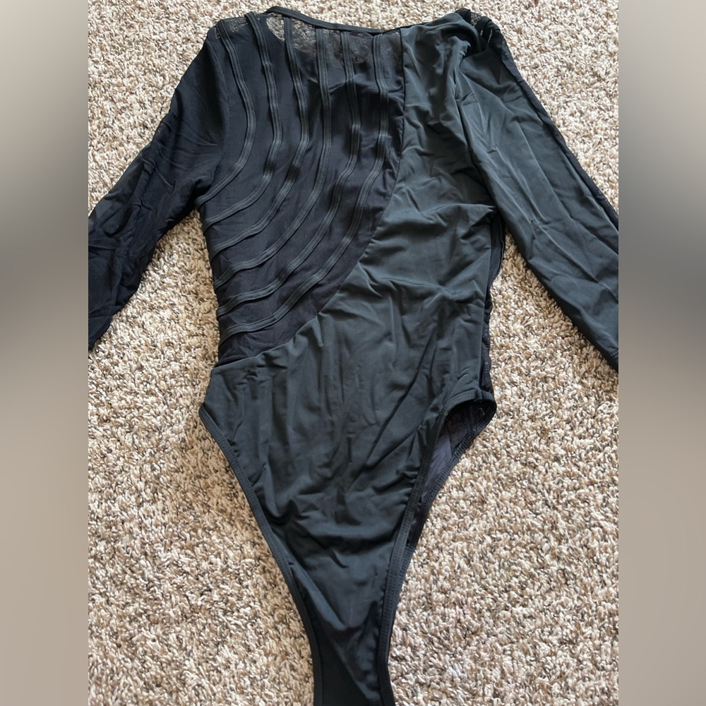 Black Icon swim XS bikini - never worn - swim suit has a lot of see through mesh